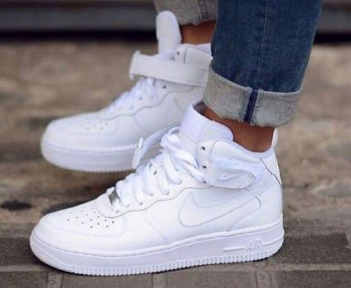 tenis nike branco cano longo