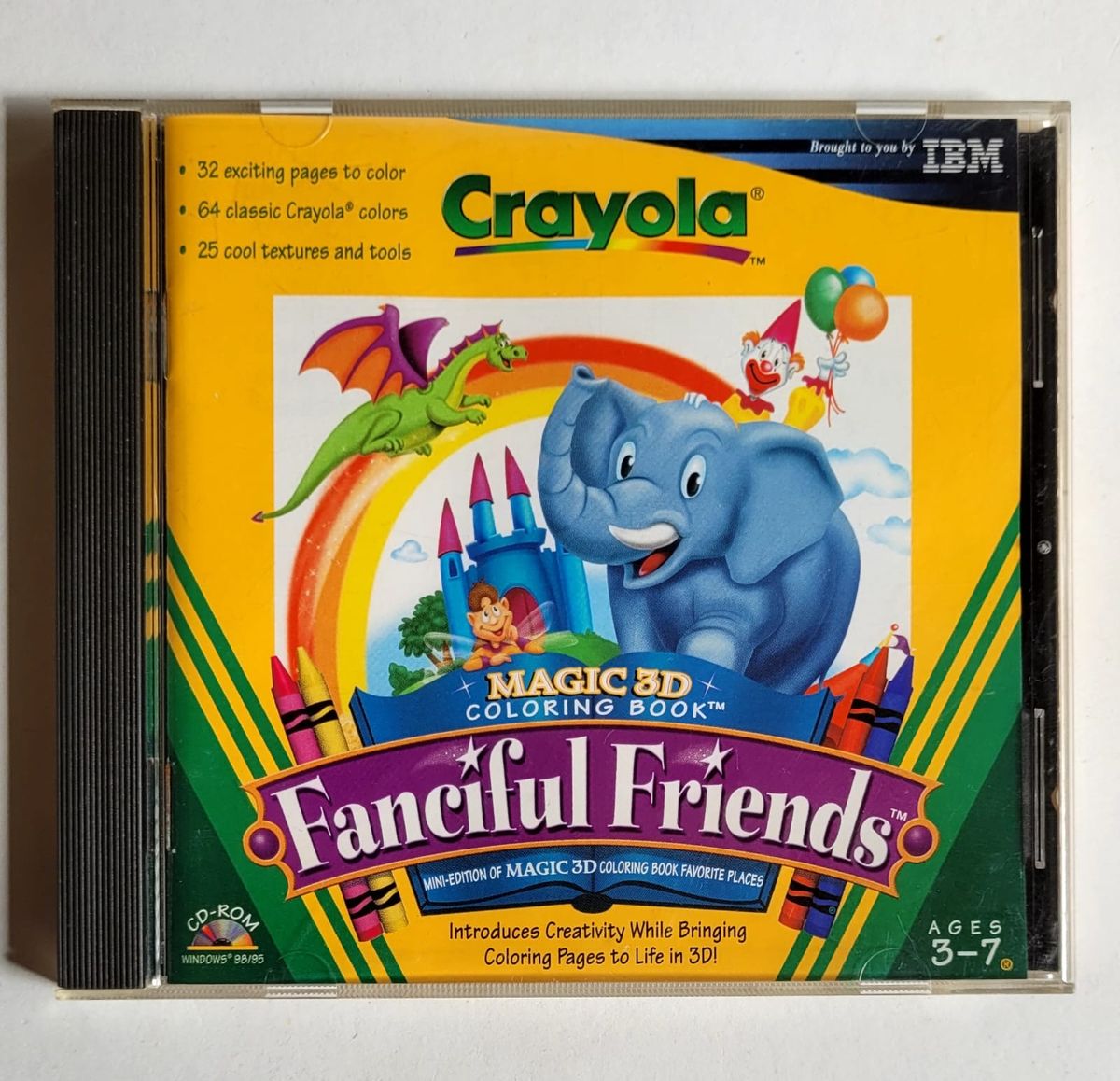 Crayola Magic 3d Coloring Book Fanciful Friends Pc Jogo de