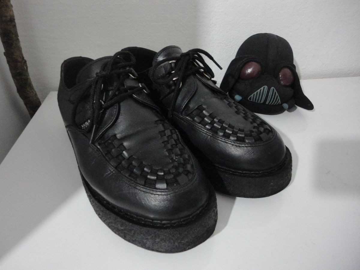 Creeper Couro Sapato Feminino Vilela Boots Usado 17805670 enjoei