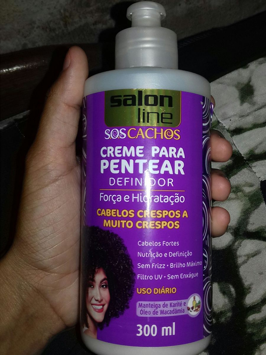 Creme De Pentear Sos Cachos Da Salon Line Produto P Cabelos Feminino Salon Line Usado Enjoei