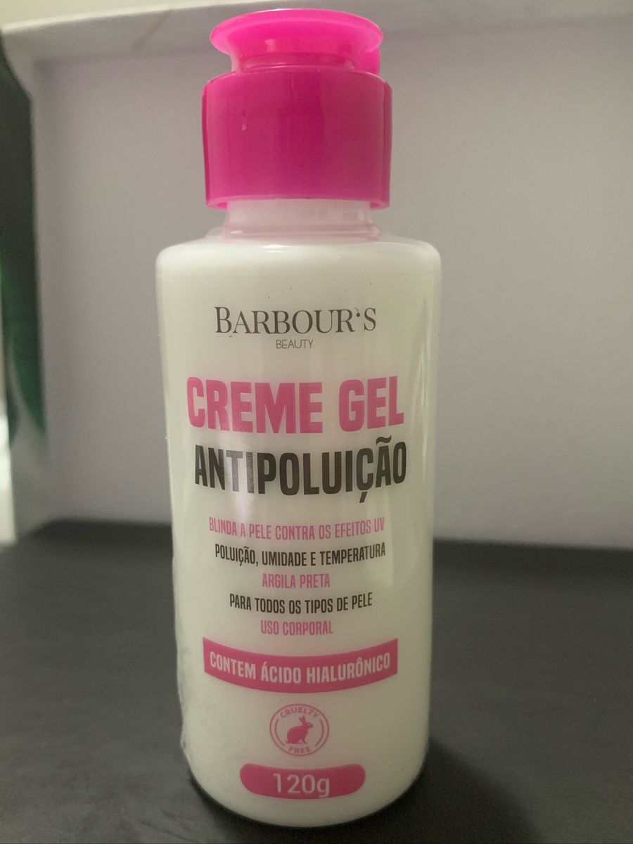 Creme Gel Antipoluição Barbours Beauty Cosmético Feminino Barbour’s