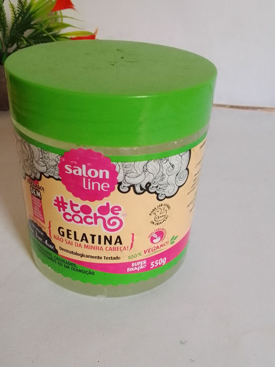 Creme Gelatina Para Os Cabelos Cacheados Produto P Cabelos Feminino Salon Line Usado Enjoei