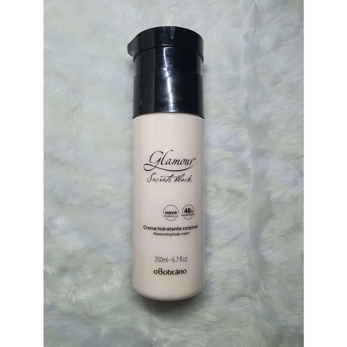 Creme Hidratante Desodorante Corporal Glamour Secrets Black 200ml ...