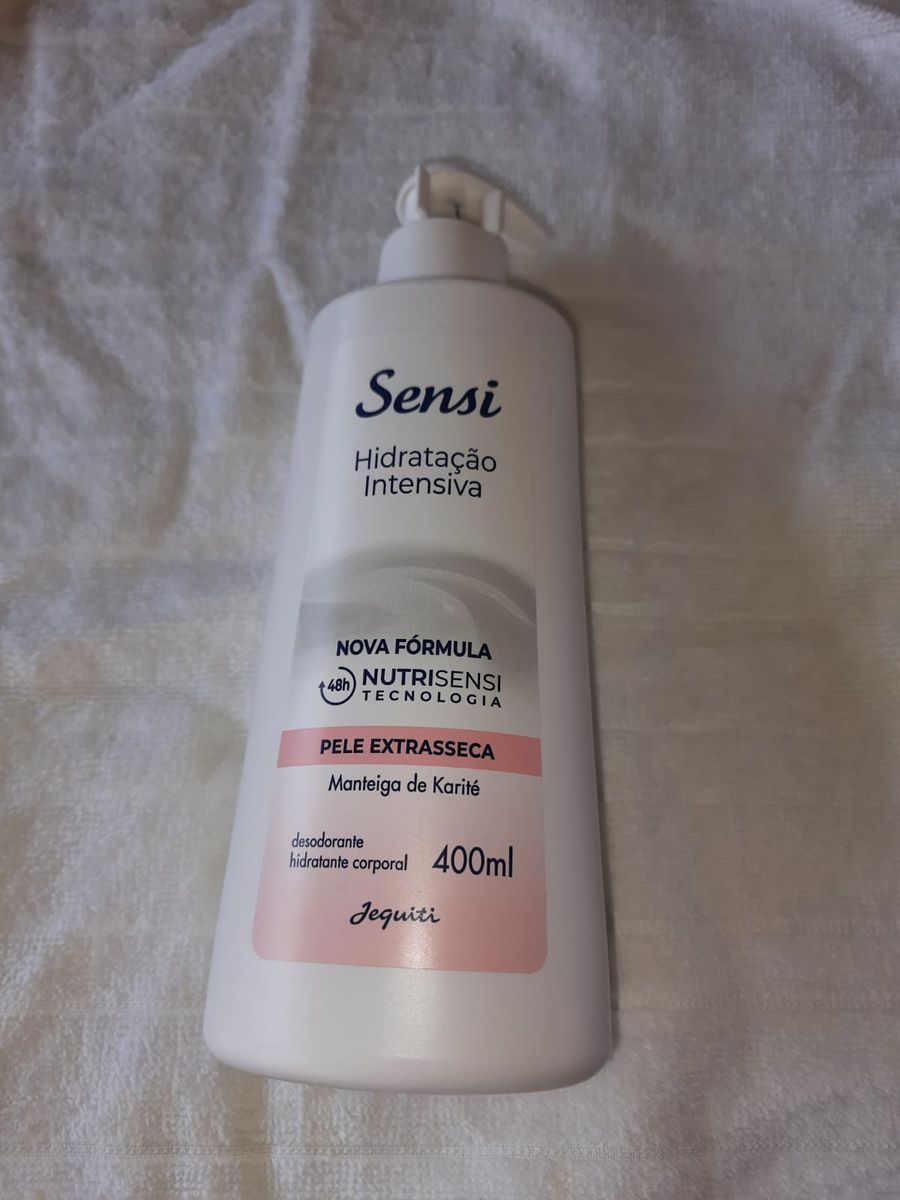 Creme Sensi Loção Hidratante Desodorante Corporal Jequiti Hidratação Para Pele Extrasseca 400ml 8491