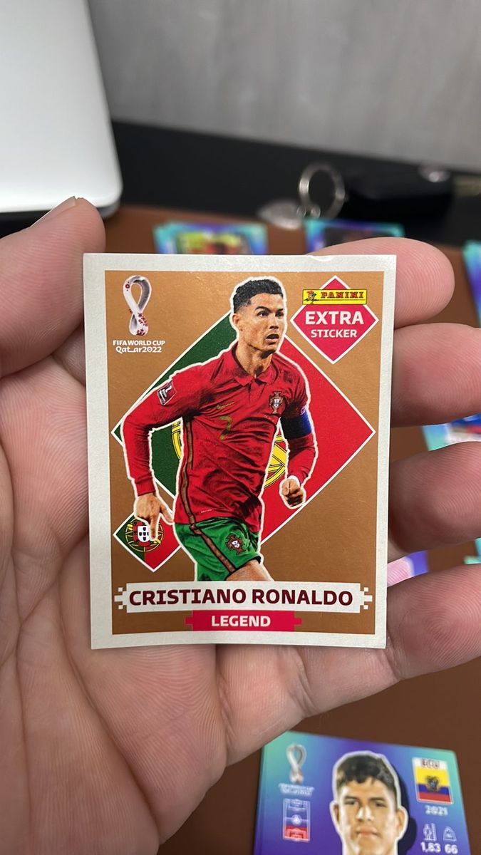 Cristiano Ronaldo Extra Sticker - Rara - Bronze | Item p/ Esporte e ...