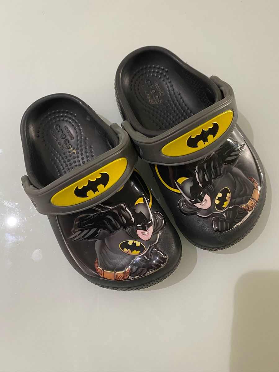 Crocs Batman Original Calçado Infantil para Meninos Crocs Usado