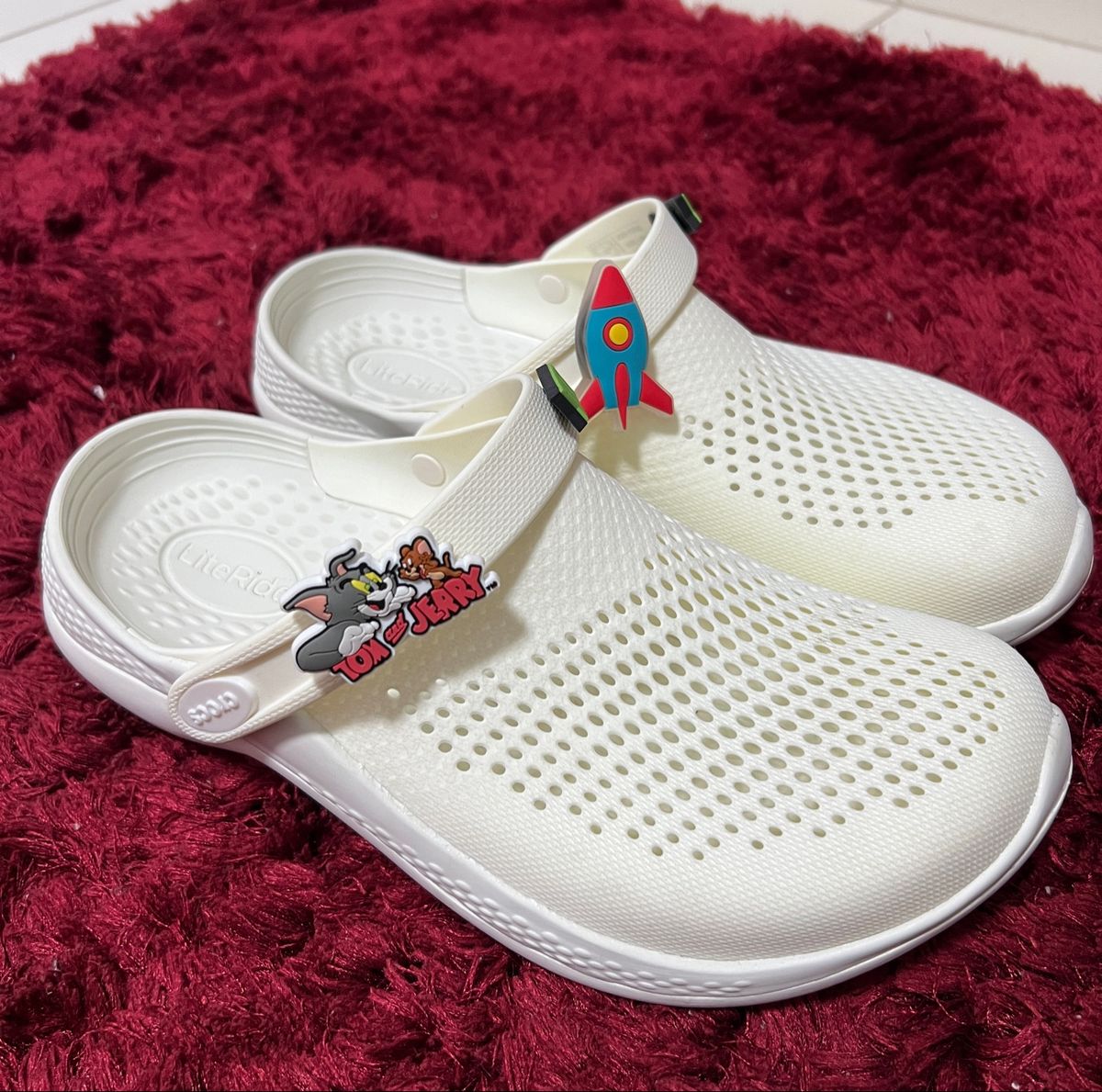 Crocs Branco Rider | Sandália Masculina Crocs Usado 77871016 | enjoei