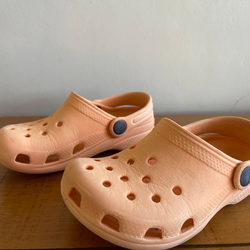 Crocs C10 C11 Laranja Cal ado Infantil para Meninos Crocs Usado