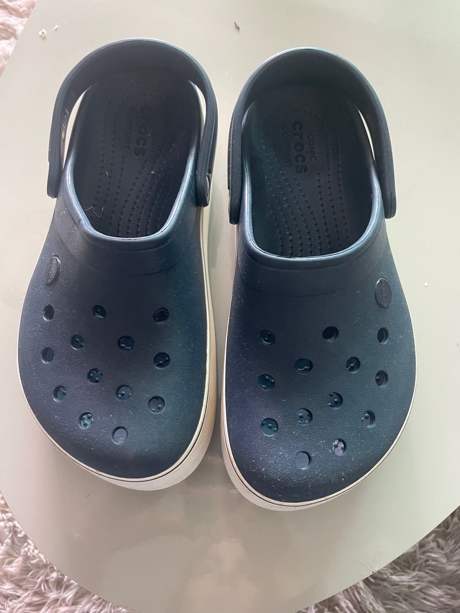 Crocs discount plataforma azul