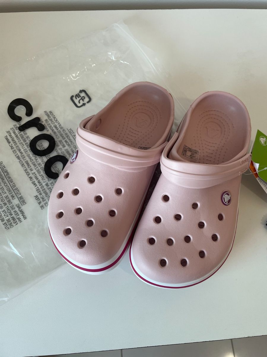 Crocs Rosa | Rasteira Feminina Crocs Nunca Usado 124959622 | enjoei