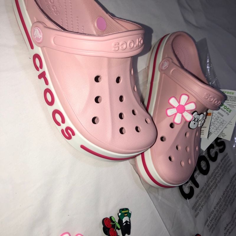 Crocs Rosa Claro Sandália Feminina Crocs Nunca Usado 88956523 enjoei