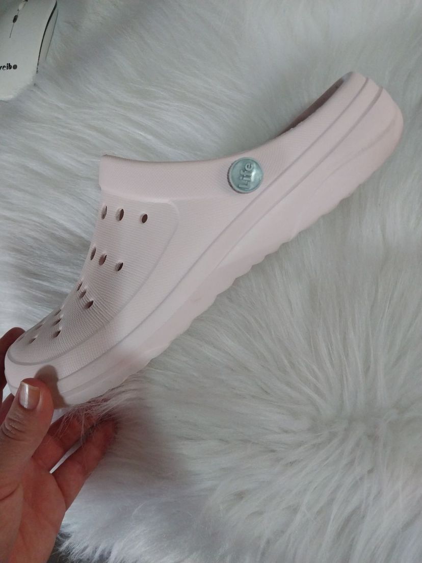 Crog Rosa Claro | Rasteira Feminina Life Usado 135635599 | enjoei