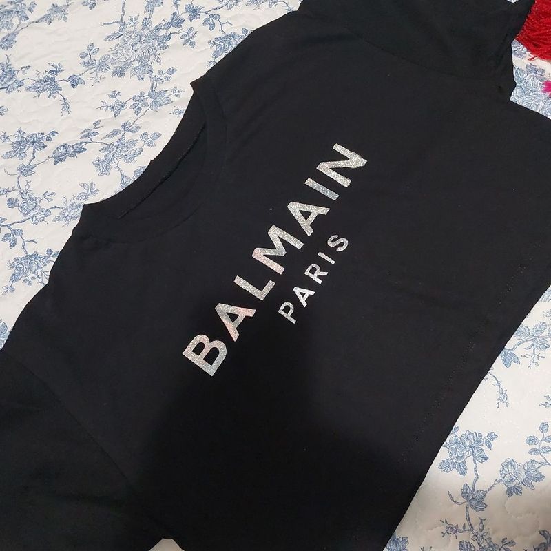 Crooped Balmain Blusa Feminina Balmain Nunca Usado 88531811 enjoei