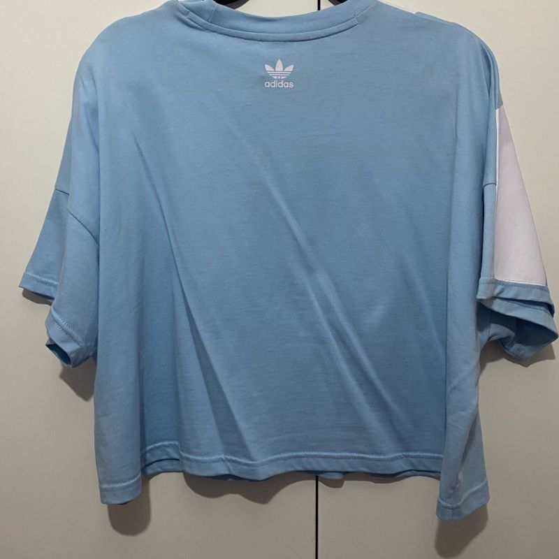 Cropped Azul Beb Adidas Blusa Feminina Adidas Nunca Usado
