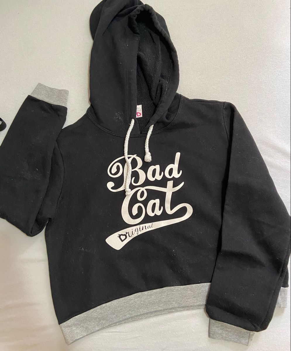 Cropped Bad Cat Azul, Blusa Feminina Bad Cat Usado 84184272