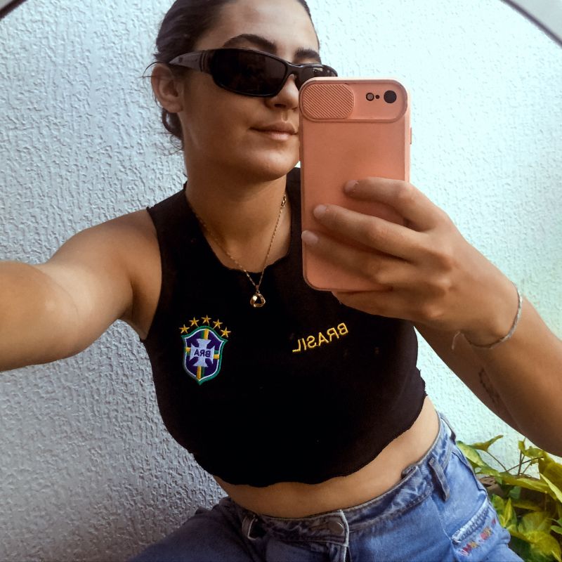 Cropped Brasil, Blusa Feminina Trendy Nunca Usado 77807205