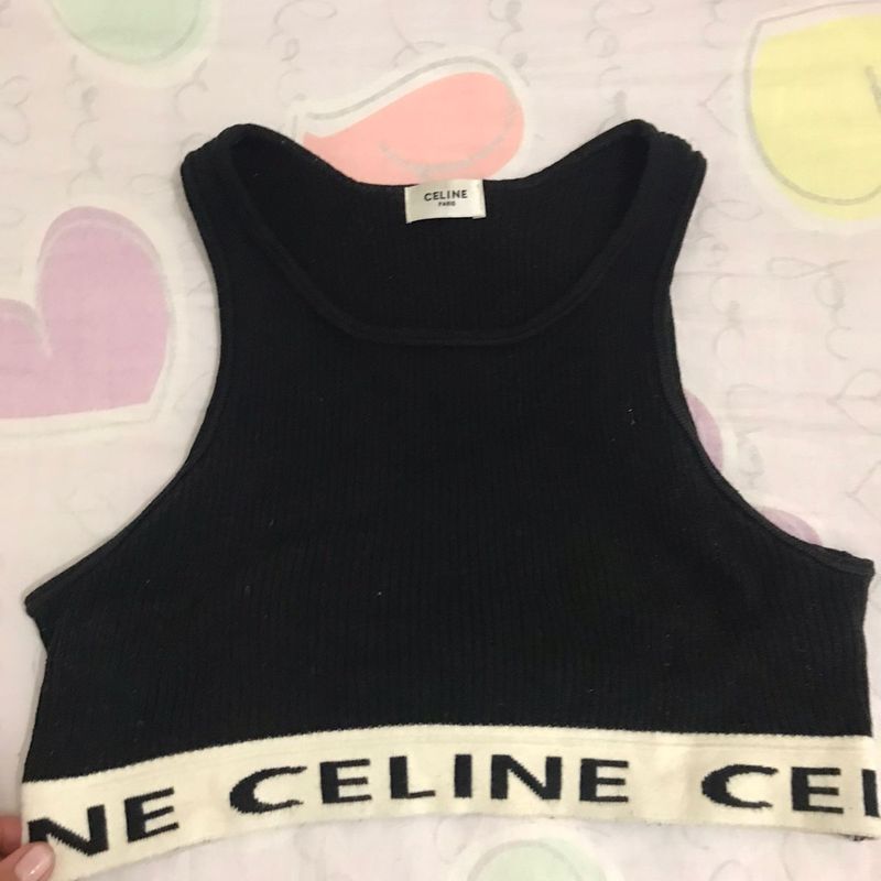 Cropped Celine Preto, Blusa Feminina Celine Usado 91482274