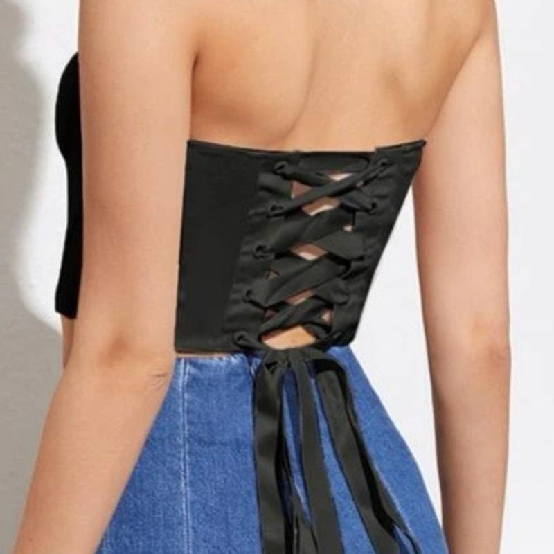 cropped corset shein