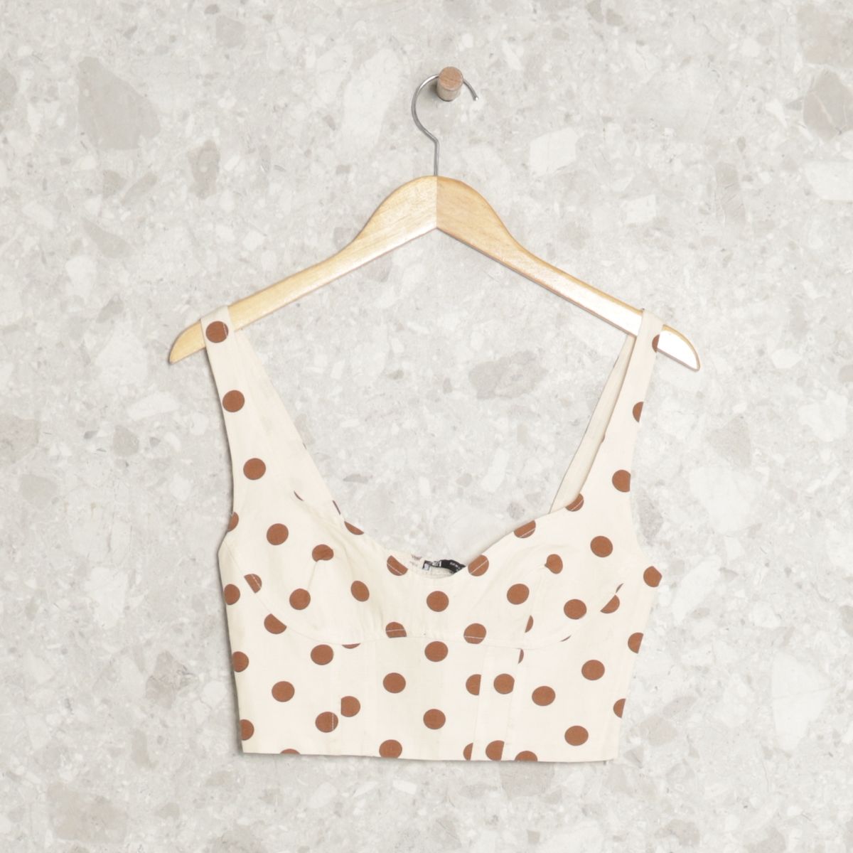 Pull Cropped Crème Zara Taille M - Occasion Très Bon état