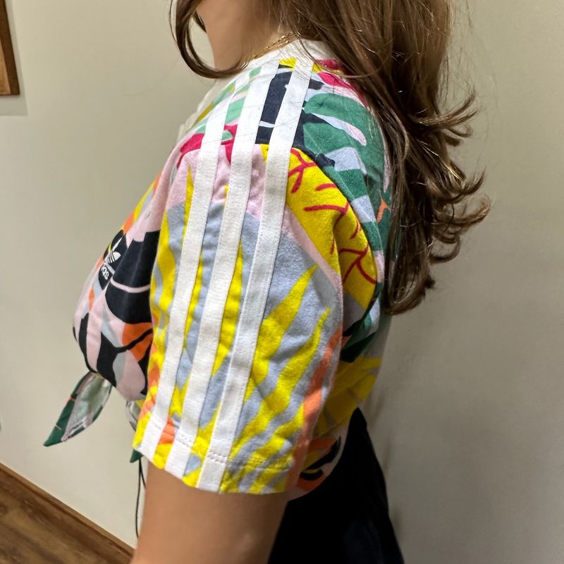 Cropped Florido Adidas Original Adidas Usado 100730093 enjoei