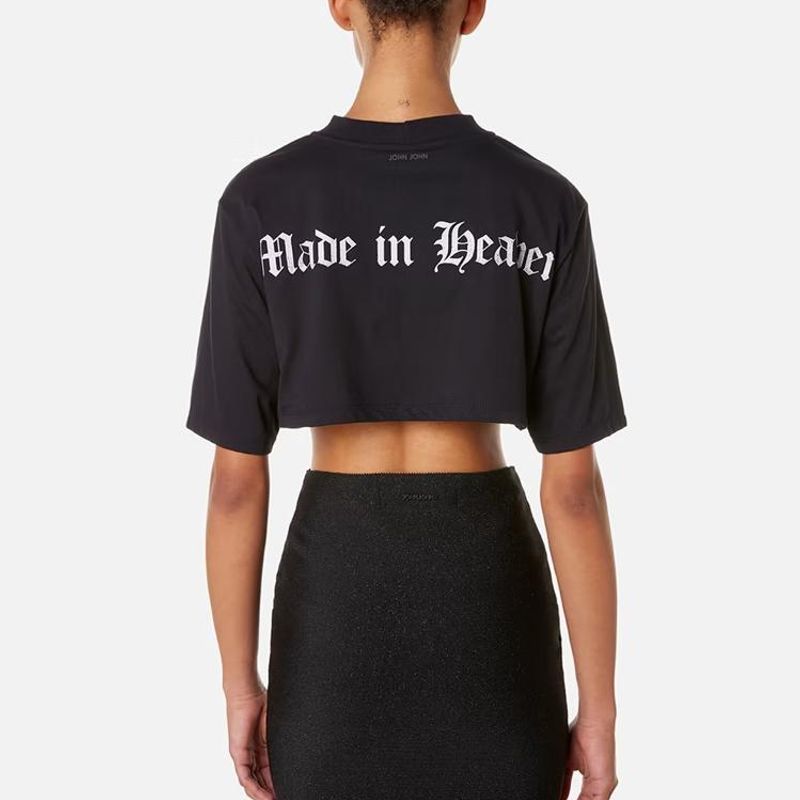 Camiseta John John Cropped Made In Heave Feminina