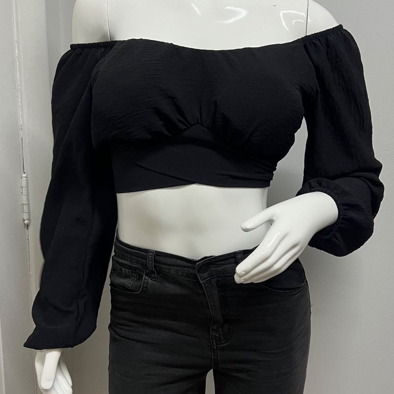 Cropped: Top, Manga longa, de Amarração, Imperdível