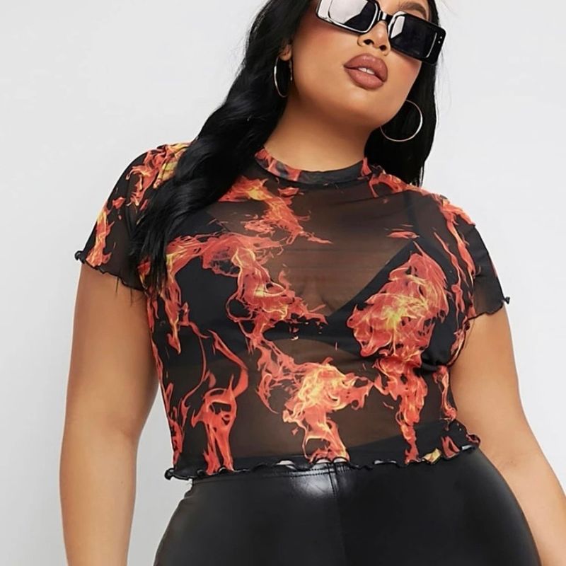 Blusinha Plus Size Shein  Blusa Feminina Shein Nunca Usado