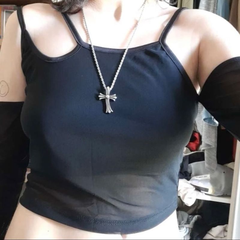Cropped blusa corset preto tule tendência moda feminina blogueira shein
