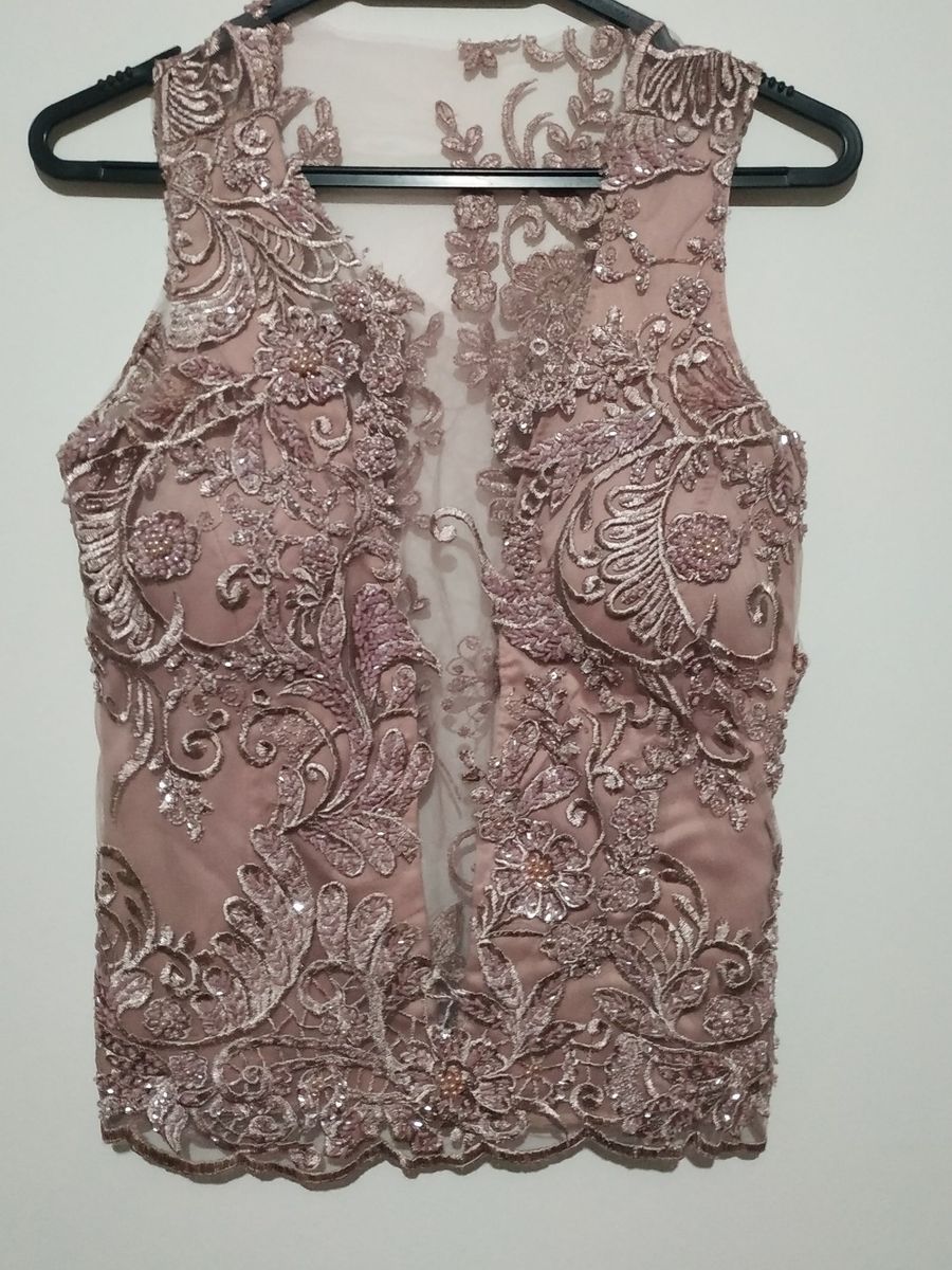 tule bordado para vestido de festa