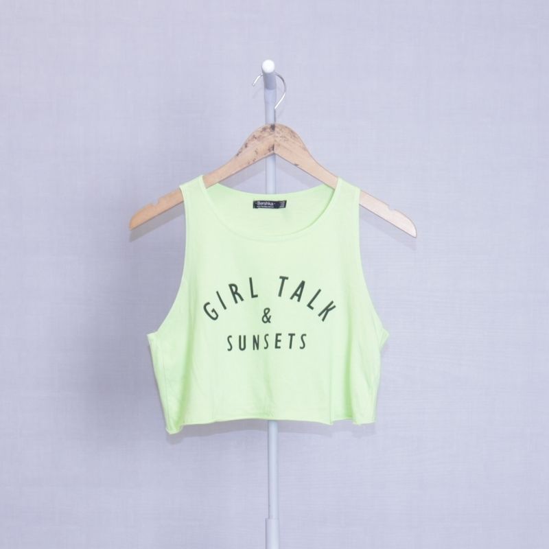 Blusa verde online bershka