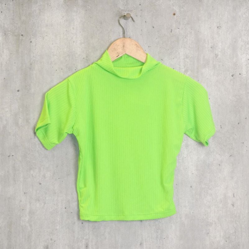 Cropped Verde Fluorescente Blusa Feminina N o Identificada Usado