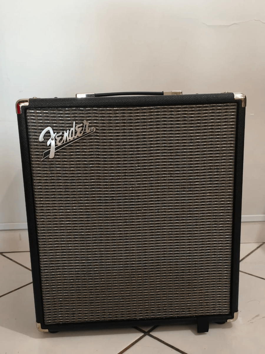 Cubo de Baixo Fender Rumble 100 100w + Footswitch + Fonte e Caixa ...