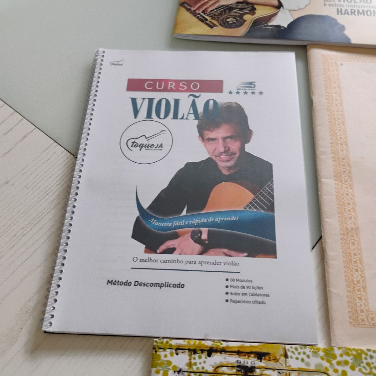 Curso e Kit Aprender a Tocar de Violão Novo | Item de Música Curso ...