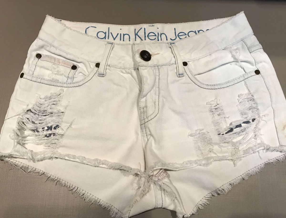 short jeans calvin klein feminino