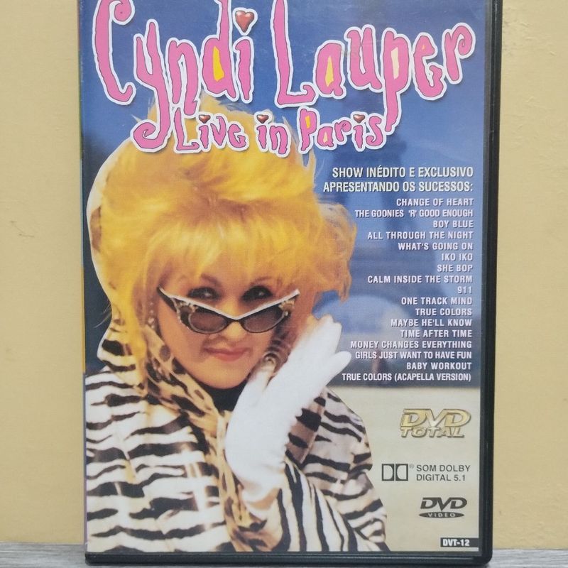 Cyndi Lauper - Live In Paris | Dvd Vídeo Usado 92468818 | enjoei