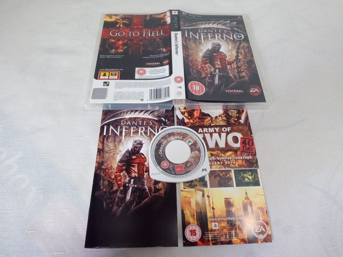 Dantes Inferno Psp 3oi5i | Jogo de Videogame Psp Usado 56451446 | enjoei