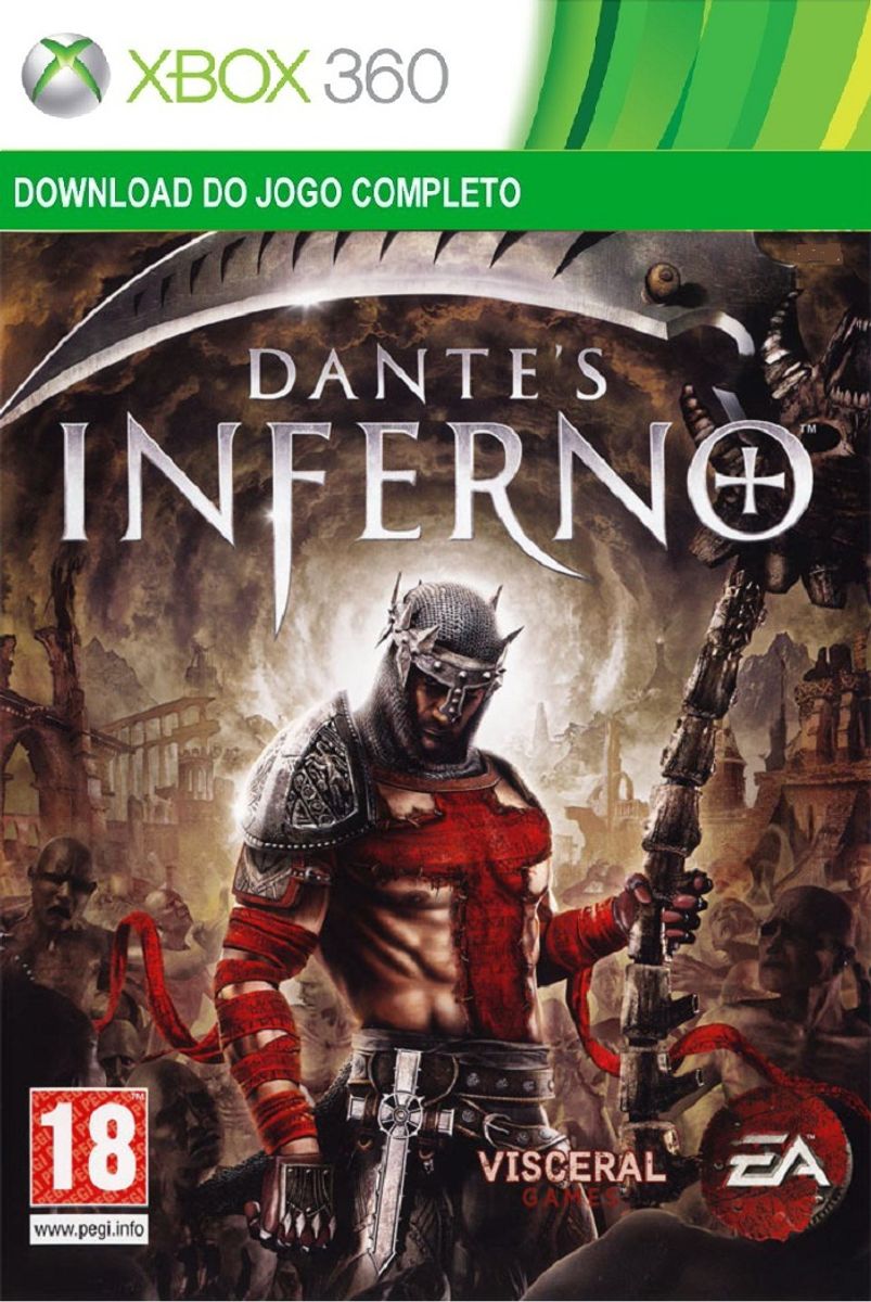 Dants Inferno Xbox 360/ Xbox One Midia Digital Licença Ativa, Jogo de  Videogame Digital Nunca Usado 66939346