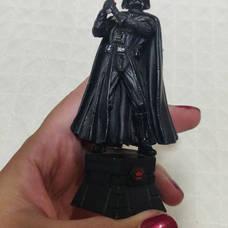 Miniatura Darth Vader Coleção Xadrez Star Wars Oficial Metal