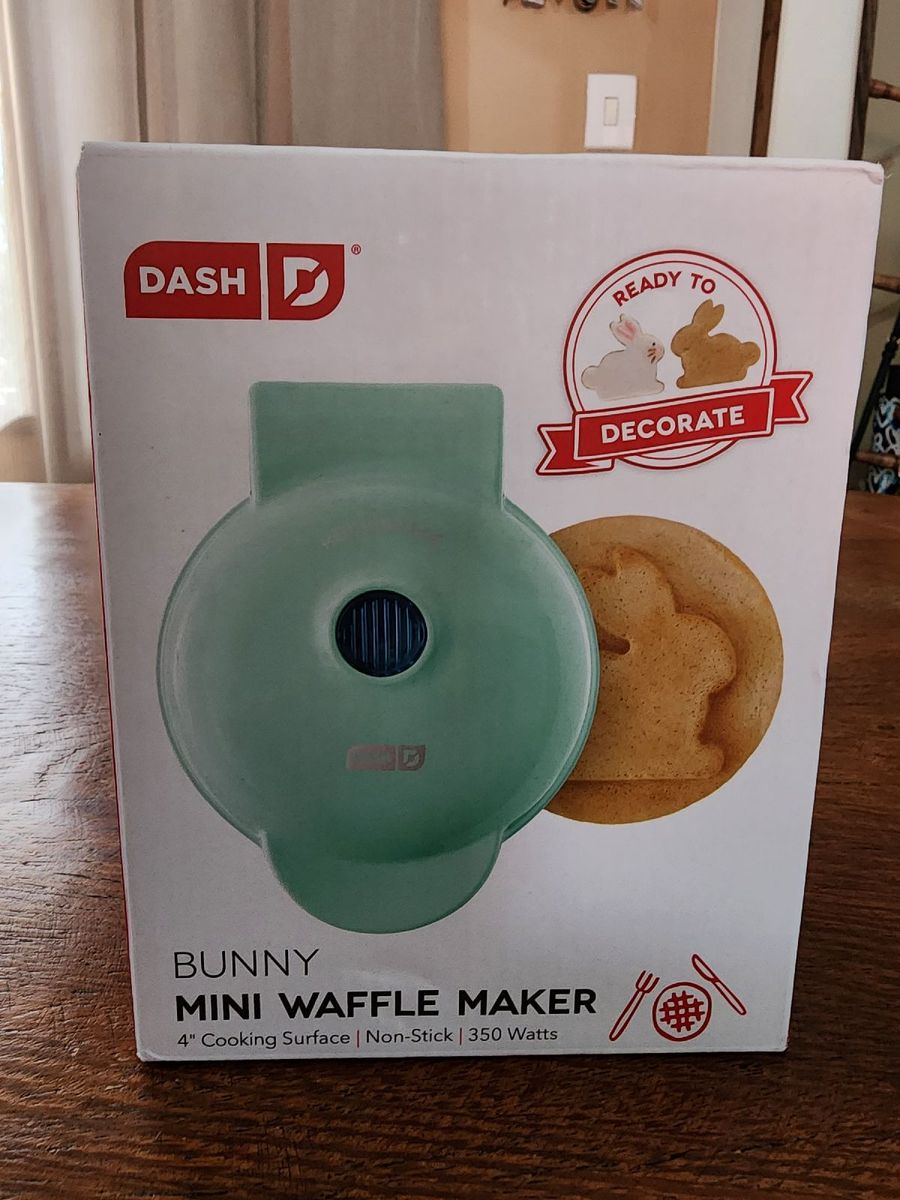 Dash Mini Waffle Maker Dash Mini Máquina de Waffle Coelho Móvel