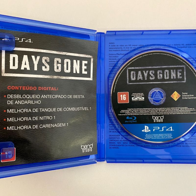 Jogo Days Gone Ps4 - Mídia Física | Jogo de Videogame Playstation Usado  73711163 | enjoei