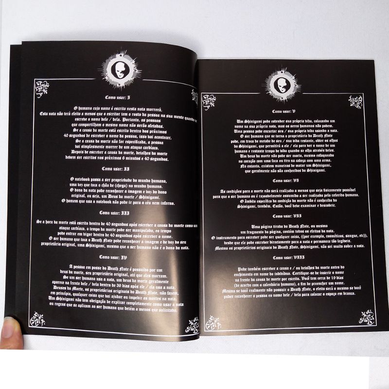 Death Note Caderno da Morte para Cosplay Anime L Kira Ryuk Anime Livro  Manga Misa Amane | Item de Decoração Flufi Nunca Usado 74332227 | enjoei