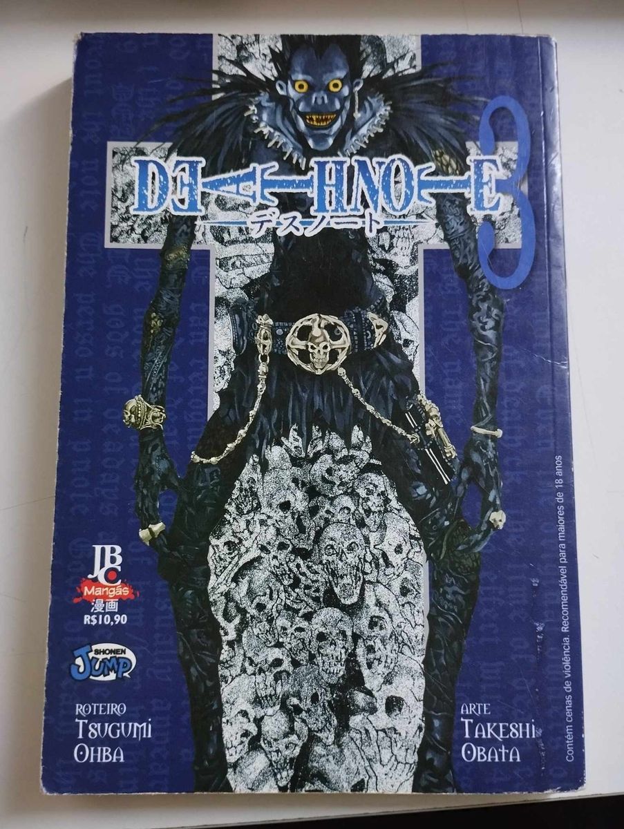 DEATH NOTE デスノート 引退品 Death Note Original - Volume 3 | Jbc Usado 97503651 | enjoei
