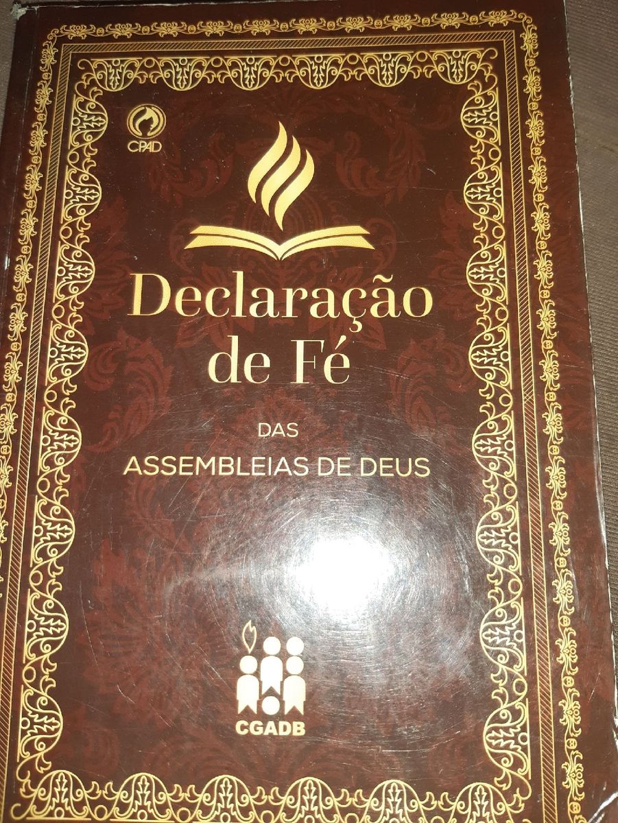 Declaração de Fé Das Assembleia de Deus Livro Cpad Usado 79907589 enjoei