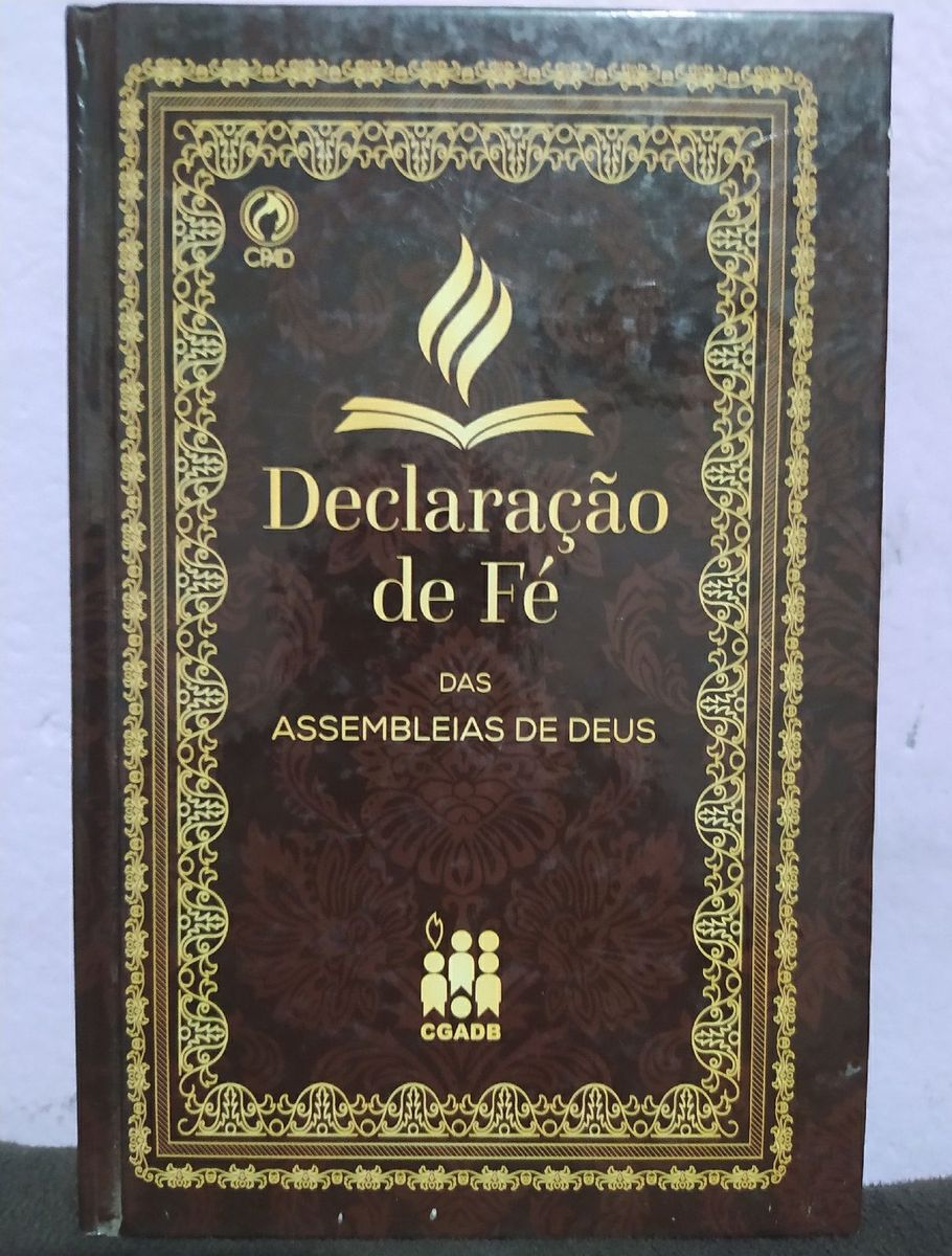 Declaração de Fé Das Assembléias de Deus Livro Cpad Usado 80571807 enjoei
