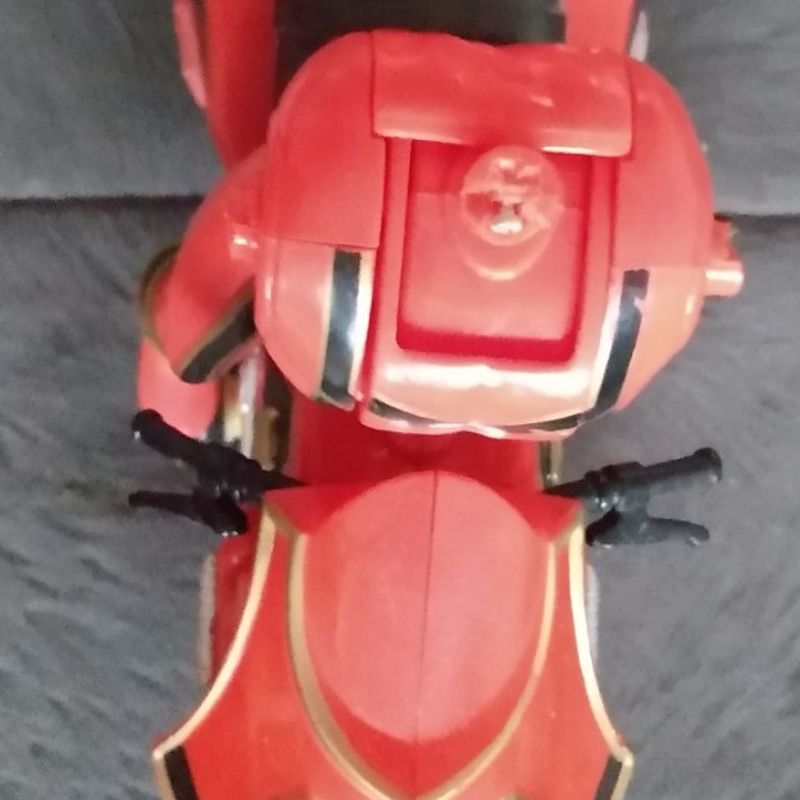Defeito) Moto Power Rangers Vermelho Vira Cabeça Bandai | Bandai