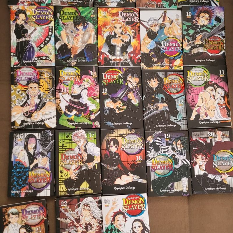 Demon Slayer, Kimetsu No Yaiba Mangá Volume 5 Ao 10 - kit Panini