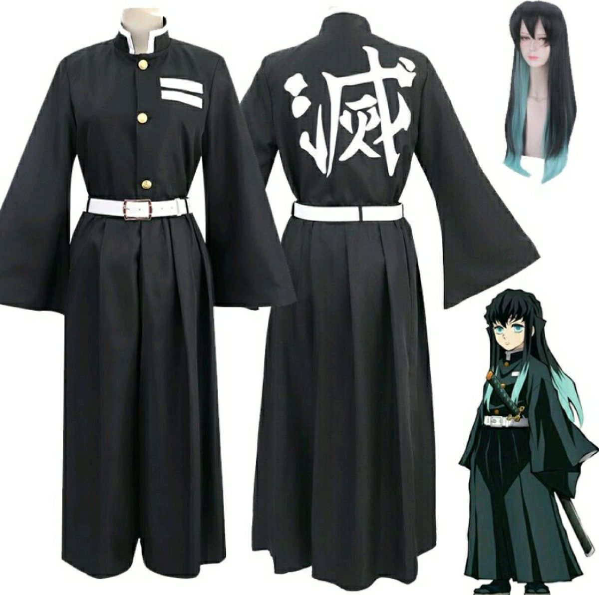 Fantasia Demon Slayer Tokito Muichiro Cosplay Tam.150 | Roupa Infantil para  Menino C&Q Nunca Usado 80219161 | enjoei