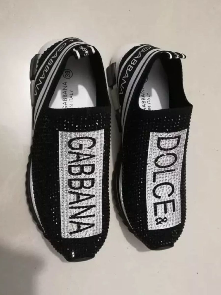 tenis dolce gabbana com pedras