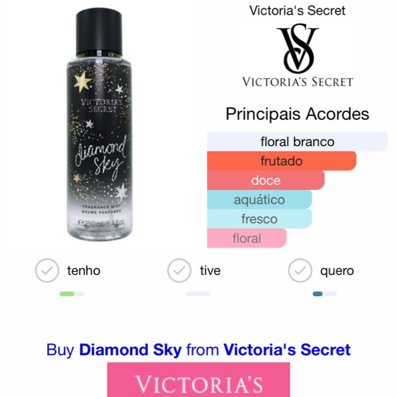 Diamond Sky Victoria'S Secret Victorias Secret Usado 106795876