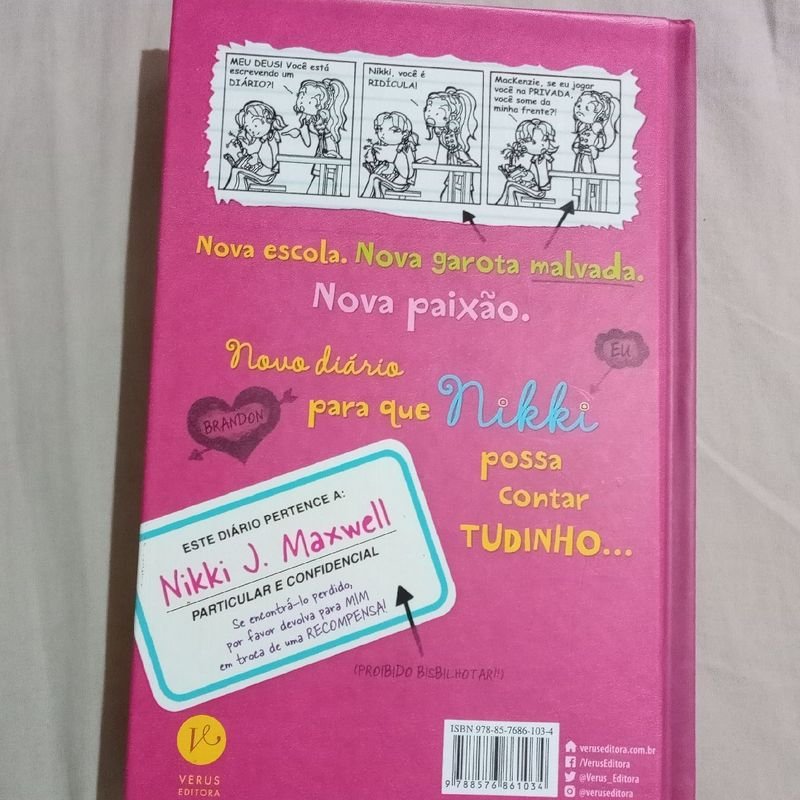 Diário de Uma Garota Nada Popular - Volume 1 | Novo | Livro Versus Nunca  Usado 81452630 | enjoei